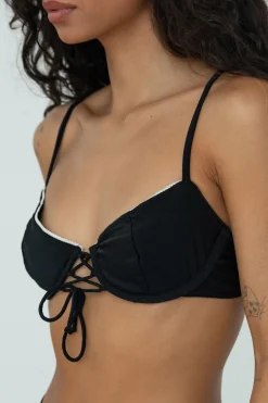ALICE TOP (BLACK)>Bright Swimwear Fashion