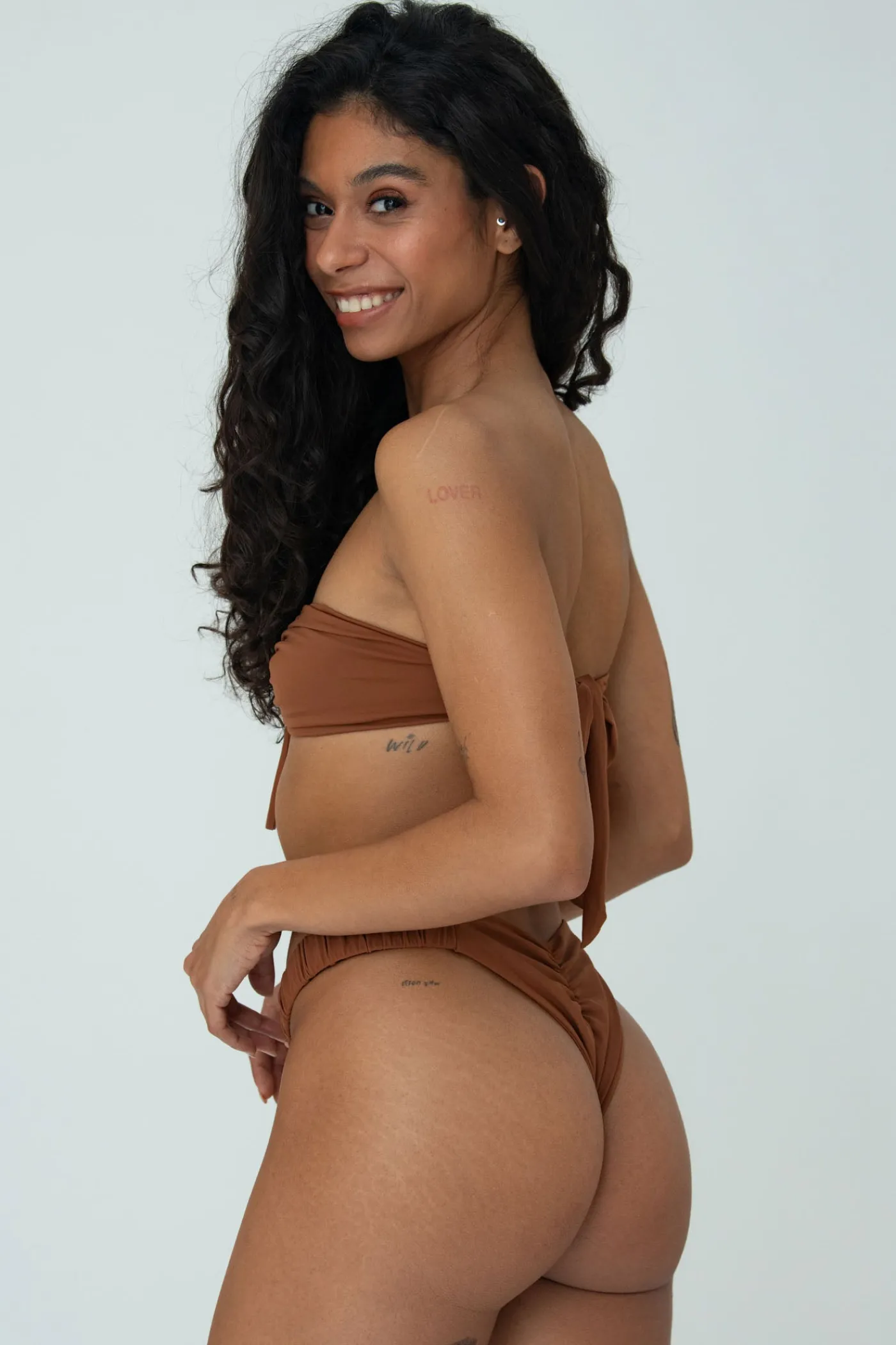 IVY BOTTOM (BROWN)>Bright Swimwear Best Sale