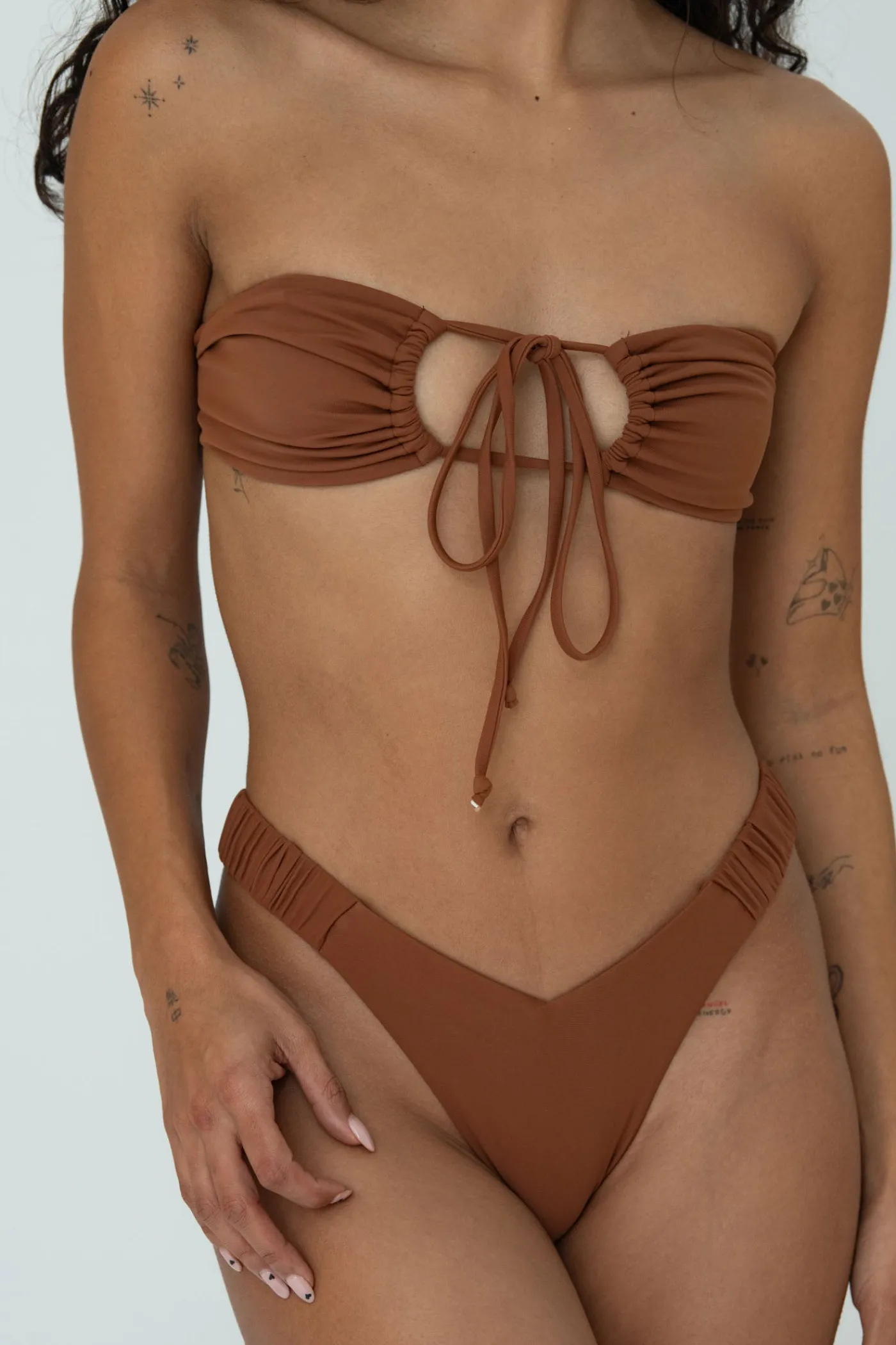 IVY BOTTOM (BROWN)>Bright Swimwear Best Sale