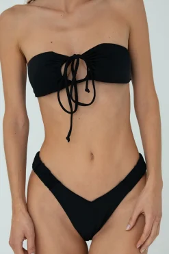 IVY TOP (BLACK)>Bright Swimwear Clearance