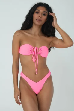 IVY TOP (BUBBLE GUM)>Bright Swimwear Clearance