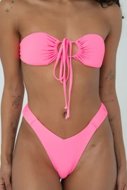 IVY TOP (BUBBLE GUM)>Bright Swimwear Clearance