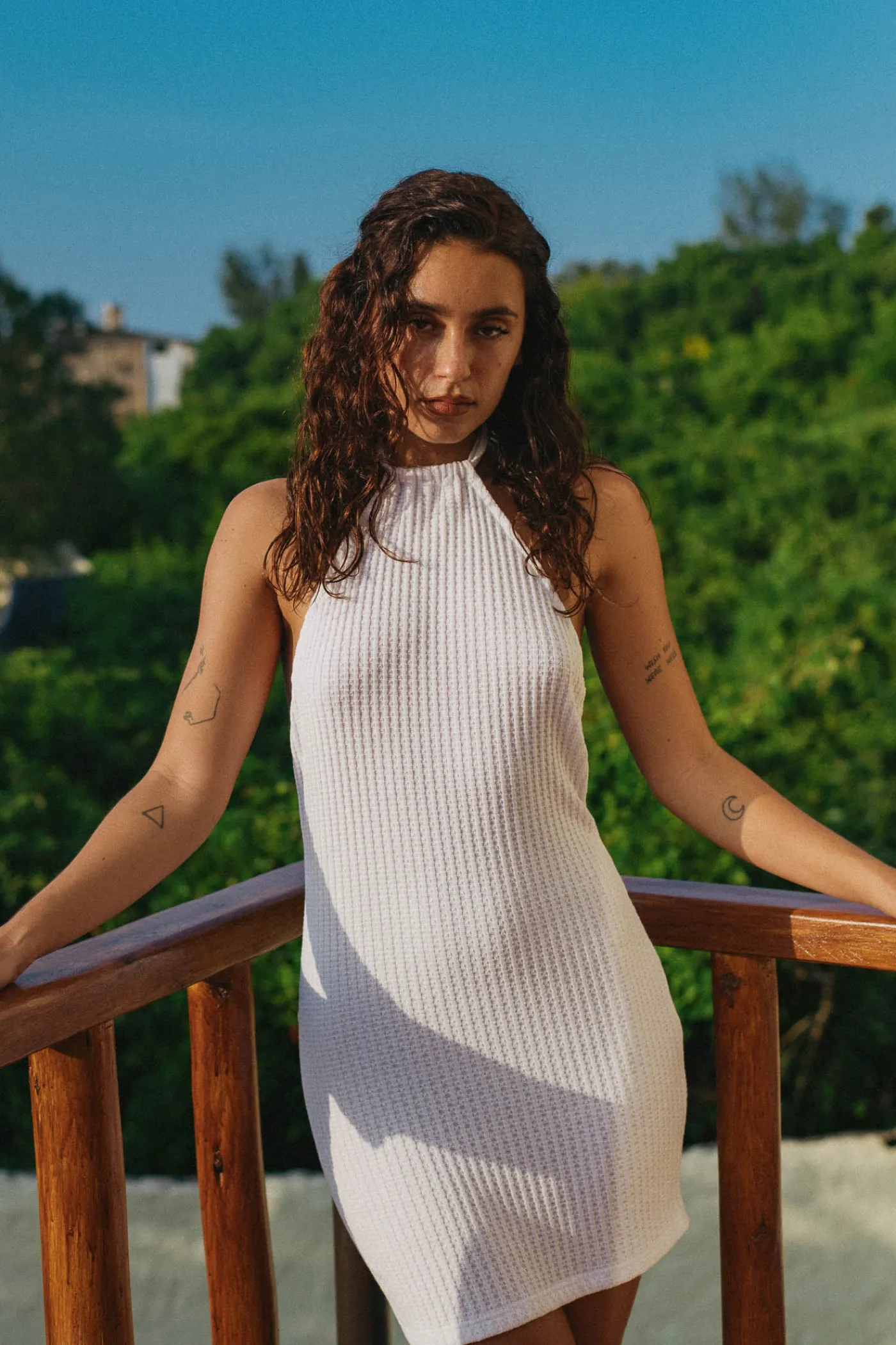 LUNA DRESS (WHITE)>Bright Swimwear New